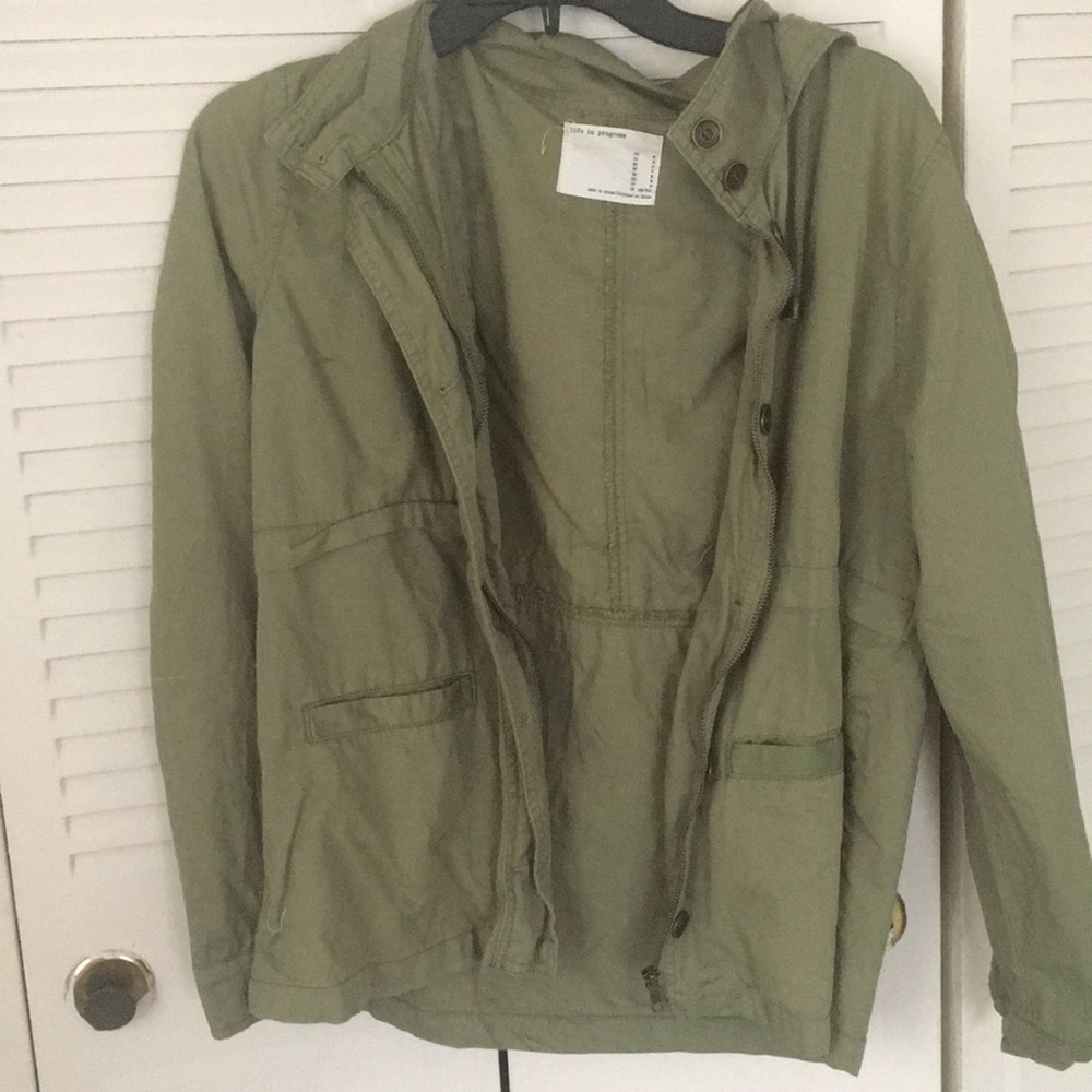 Green forever 21 anorak jacket